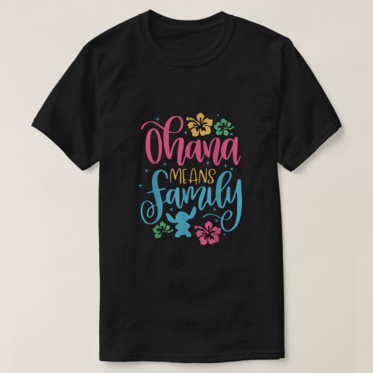 Ohana betekent essentiële familie t-shirt (Design voorkant)