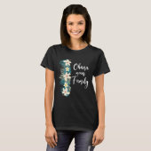 Ohana betekent familie Hawaiian Bloemvacatie T-shirt (Voorkant volledig)