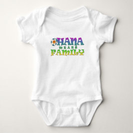  Ohana betekent familie - met plumeria Baby Bodysu Romper