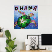 Ohana betekent Poster voor het gezin (Thuiskantoor)