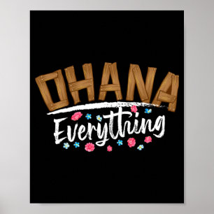 Ohana boven alles _ grappig hawaii familie eerst poster