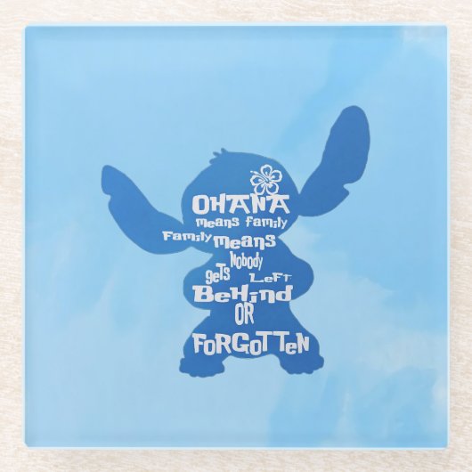 Ohana Glazen Onderzetter (Voorkant)