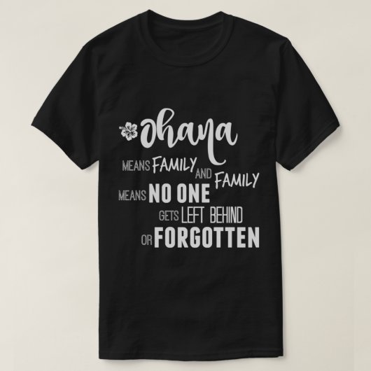 Ohana in witte Essential T-Shirt (Design voorkant)