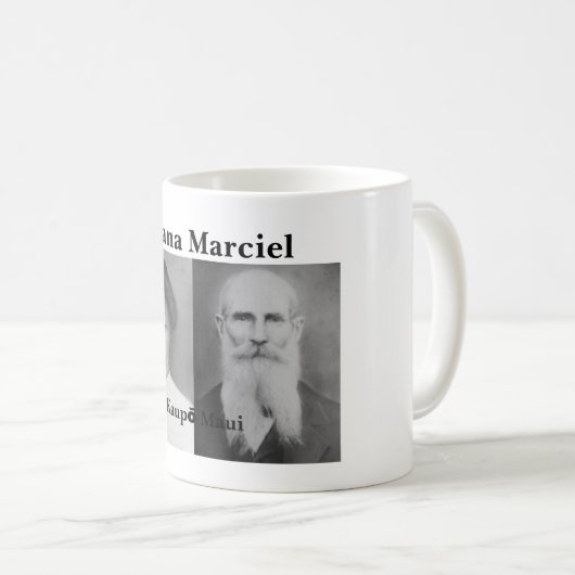 Ohana Marciel White 11 oz Classic Mok (Voorkant rechts)