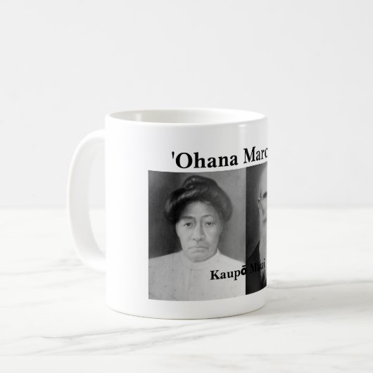 Ohana Marciel White 11 oz Classic Mok (Voorkant links)