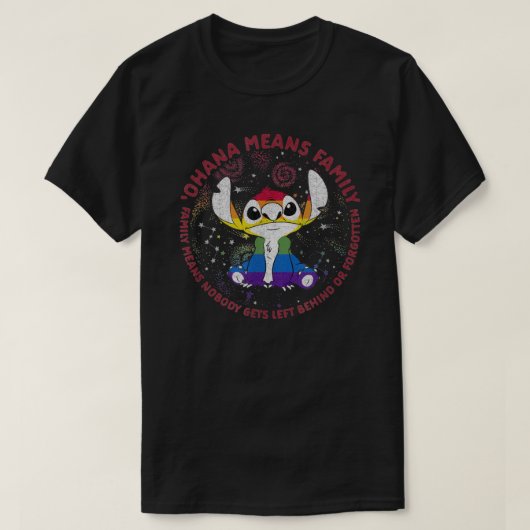 Ohana Means Family Pride Circle Classic T-Shirt.pn T-shirt (Design voorkant)