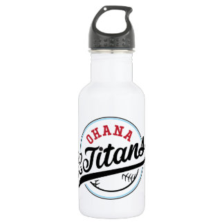 Ohana Titans Custom Water Bottle (18 oz), White Waterfles