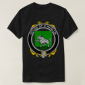 O'Hanlon Coat of Arms Family Crest T-shirt (Design voorkant)