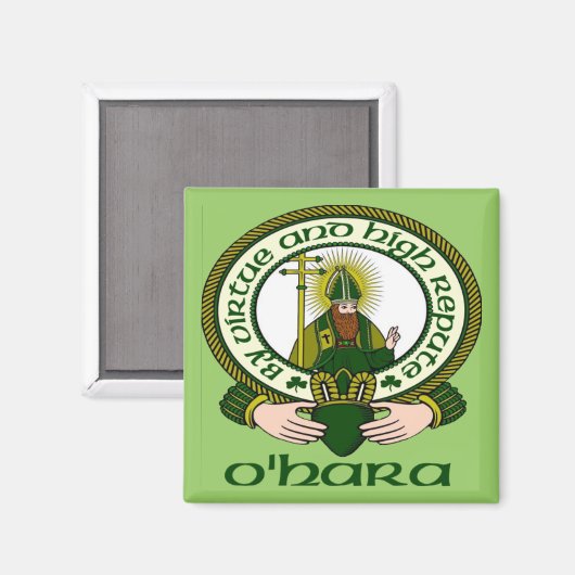O'Hara Clan Motto Magnet (Voorkant / Achterkant)