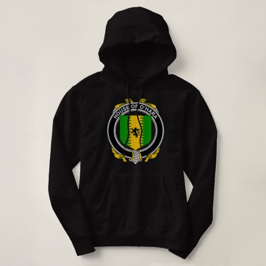 O'Hara Coat of Arms  Family Crest  Hoodie (Design voorkant)