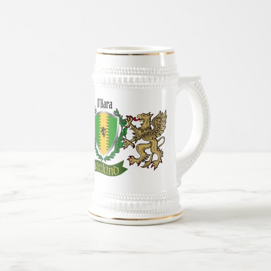 O'Hara/Hara Irish Shield Beer Stein Bierpul (Voorkant rechts)