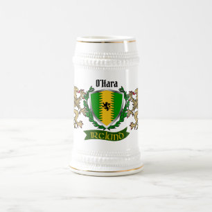 O'Hara/Hara Irish Shield Beer Stein Bierpul