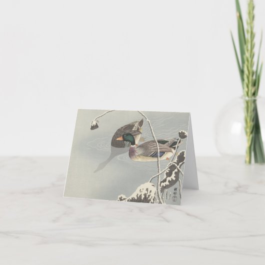 Ohara Kosen Twee Mallards - Blank Kaart (Voorkant)