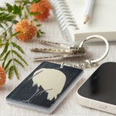 Ohara Kosen Zilveren Heron in de regen Sleutelhanger (Voorkant Rechts)