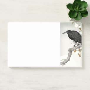 Ohara Koson A Crow en Full Moon Post-it® Notes