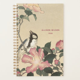 Ohara Koson, Bird and Pink Flowers - Japans Planner