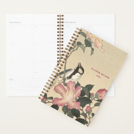 Ohara Koson, Bird and Pink Flowers - Japans Planner (Display)