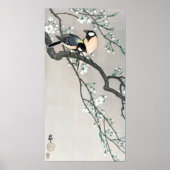 Ohara Koson Birds on Cherry Branch Poster (Voorkant)