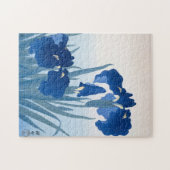 Ohara Koson, Blauwe Irises - Japanse fijne kunst Legpuzzel (Horizontaal)