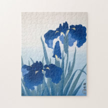 Ohara Koson, Blauwe Irises - Japanse fijne kunst