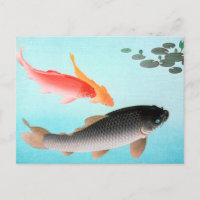 Ohara Koson Common en Golden Carp Poster