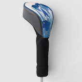 Ohara Koson  Japans Fine Art Blauw Irissen Golfheadcover (Schuin)