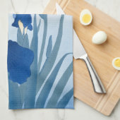 Ohara Koson Japans Fine Art Blauw Irissen Theedoek (Quarter Fold)