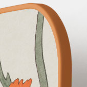 Ohara Koson - Japans Oranje klaproos Pickleball Paddle (Links Detail)