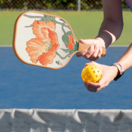 Ohara Koson - Japans Oranje klaproos Pickleball Paddle