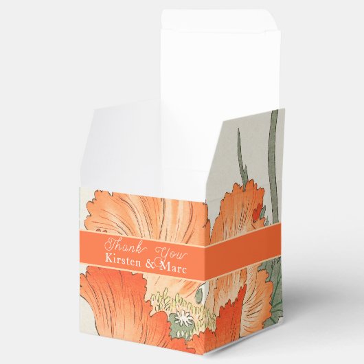 Ohara Koson, Japans Sinaasappel klaproos - Dank u Bedankdoosjes (Geopend)