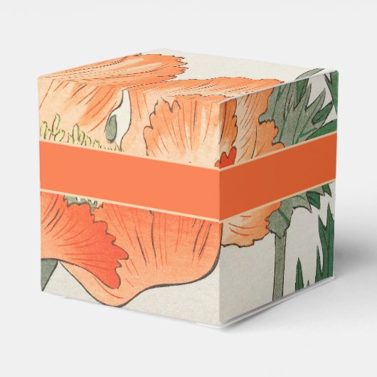 Ohara Koson, Japans Sinaasappel klaproos - Dank u Bedankdoosjes (Achterkant)