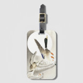 Ohara Koson Japans Twee Eenden Bij Volle Maan Bagagelabel (Voorkant (verticaal))