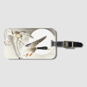 Ohara Koson Japans Twee Eenden Bij Volle Maan Bagagelabel (Voorkant (horizontaal))