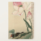Ohara Koson, Japanse Gallinule met Lotus Flower Planner (Achterkant)