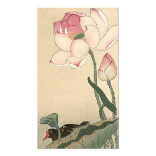 Ohara Koson, Lotus Flower - Japanse kunst Foto Afdruk
