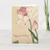 Ohara Koson, Lotus Flower - Japanse kunstdag Kaart (Voorkant)