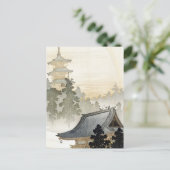 Ohara Koson Pagoda en Rainbow-Poster Briefkaart (Staand voorkant)