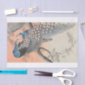 Ohara Koson | Twee pacocks op de boomtak Tissuepapier (Craft)