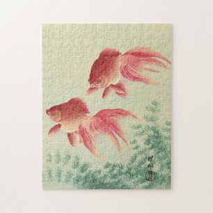 Ohara Koson, Veiltail Goldfish - Japanse fijne kun Legpuzzel