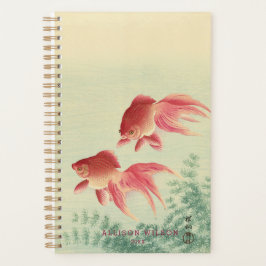 Ohara Koson, Veiltail Goldfish - Japanse fijne kun Planner