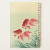 Ohara Koson, Veiltail Goldfish - Japanse fijne kun Planner (Achterkant)