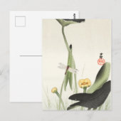 ohara koson's Japanse schilderende briefkaart,小 邨  Briefkaart (Voorkant / Achterkant)