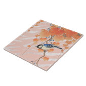 Ohara Koson's vogelschilderij Tegeltje (Zijkant)