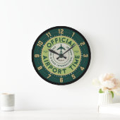 O'Hare Airport Retro Clock Grote Klok (Huis)