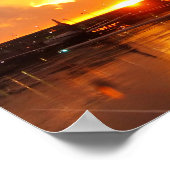 O'Hare Sunset Poster (Hoek)