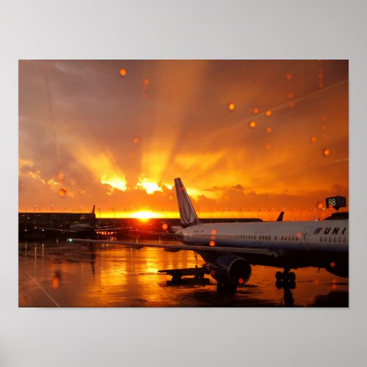 O'Hare Sunset Poster (Voorkant)