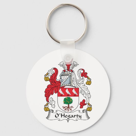 O'Hegarty Family Crest Sleutelhanger (Voorkant)