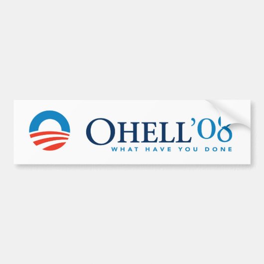OHELL Obama bumpersticker (Voorkant)
