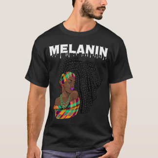 Oheneba Druppelende Melanine Zwarte Koningin Trots T-shirt