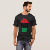 Oheneba Pan Afrikaanse Zwarte Bevrijding Vlag Gesc T-shirt (Voorkant volledig)
